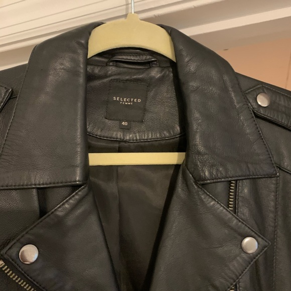 French Leather Jacket - Very similar to Sezane - Picture 4 of 7